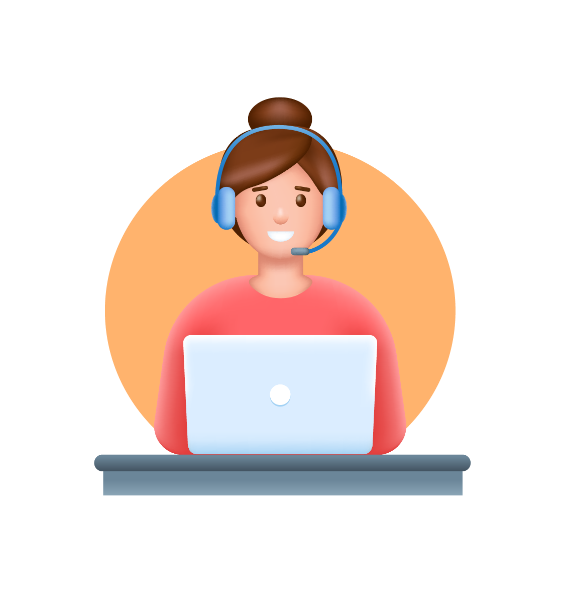 3d woman laptop [converted] 01